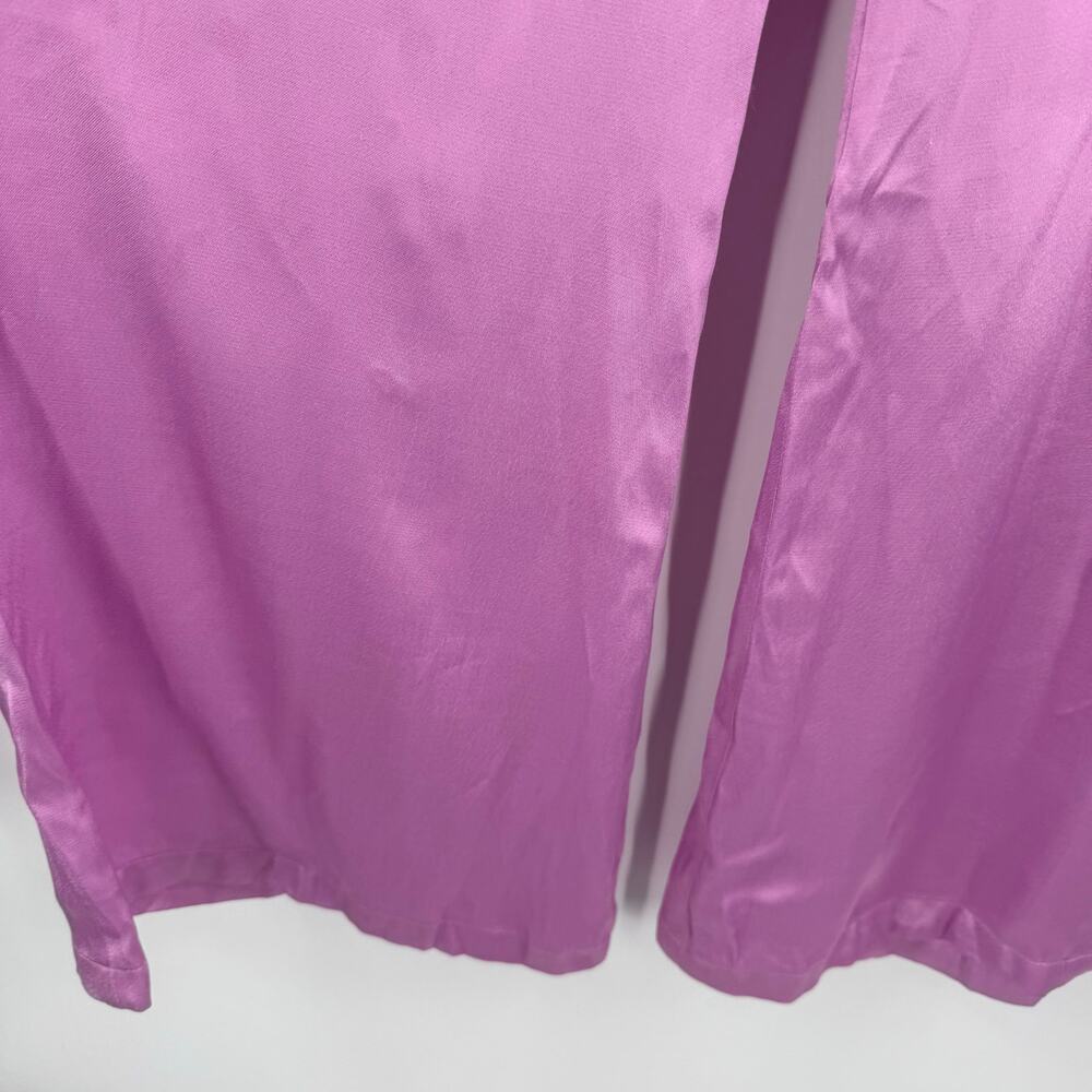 Corey Lynn Calter Pants Size Large Anthropologie Petra Trousers Wide Leg Lilac - Picture 14 of 16